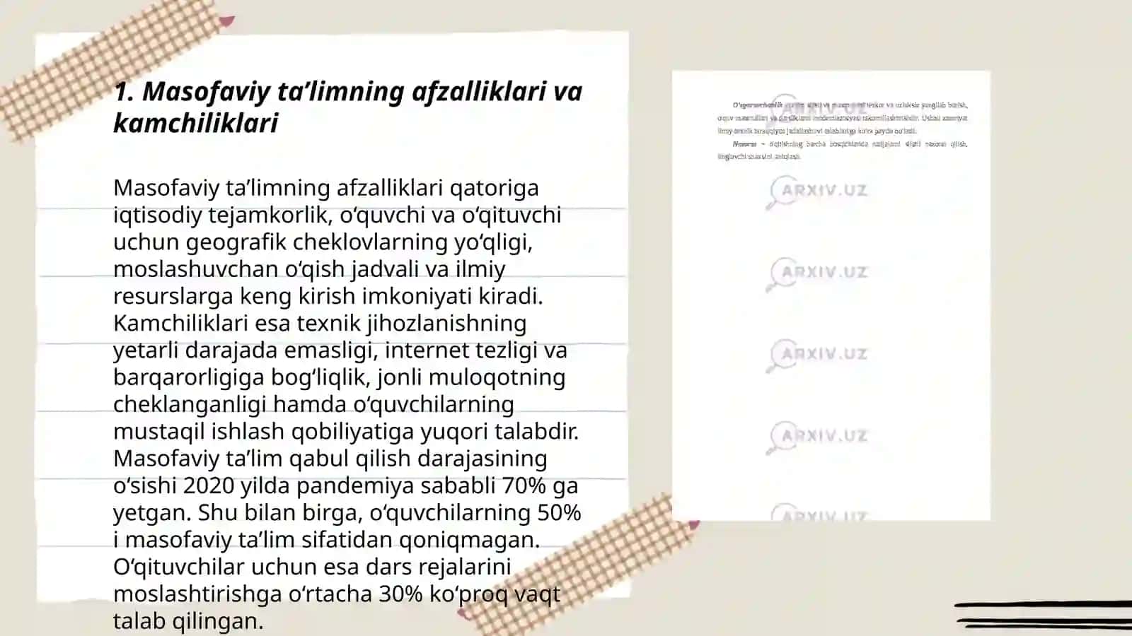 Masofaviy ta’limni tashkil etish asoslari 3