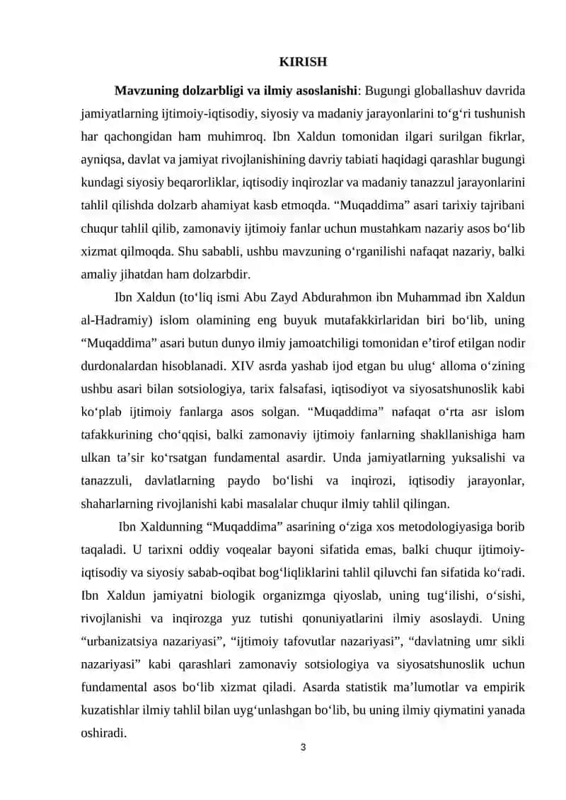 IBN XALDUNNING MUQADDIMA ASARI 3