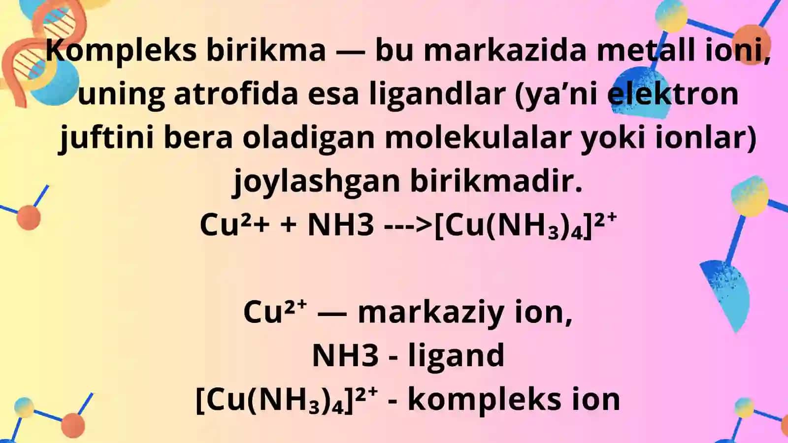 Kompleks birikmalarning eritmadagi muvozanati 3