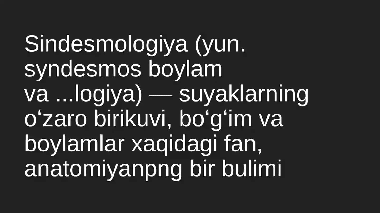 Sindesmologiya 3