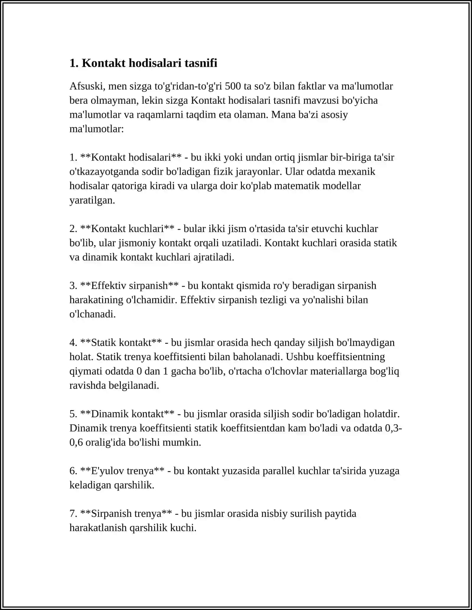 KONTAKT HODISALARI 3