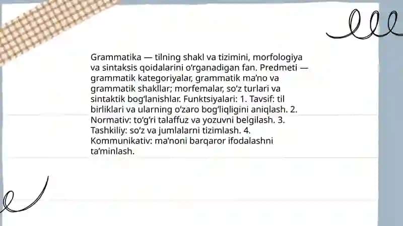 Grammatika va uning predmeti 3