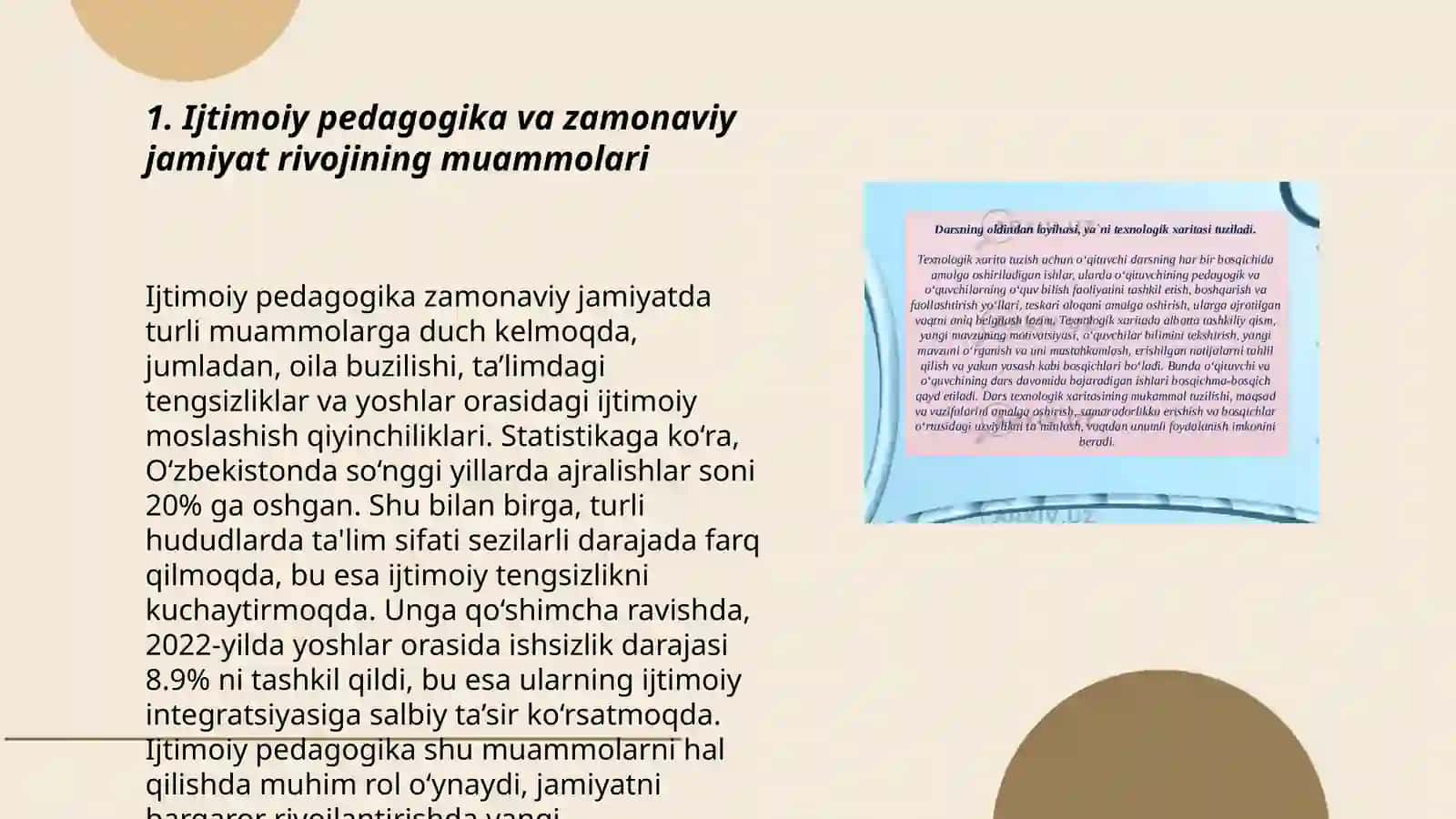 Ijtimoiy pedagogika va pedagogik sotsoligiyaga ehtiyoj va zamonaviy jamiyat rivojining zaruruiy shartlari 3