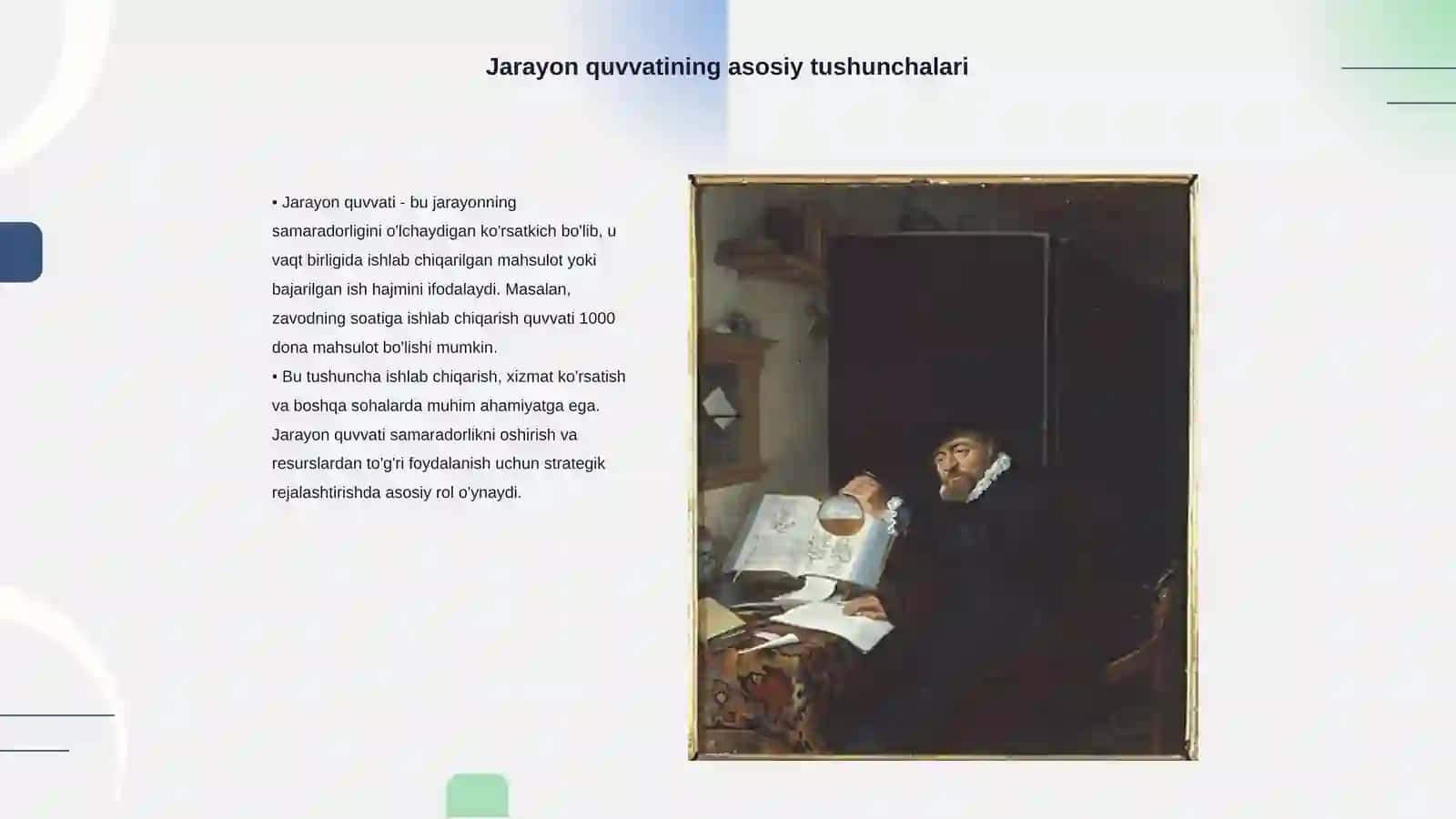 Jarayon quvvatini aniqlash va undan foydalanish 3