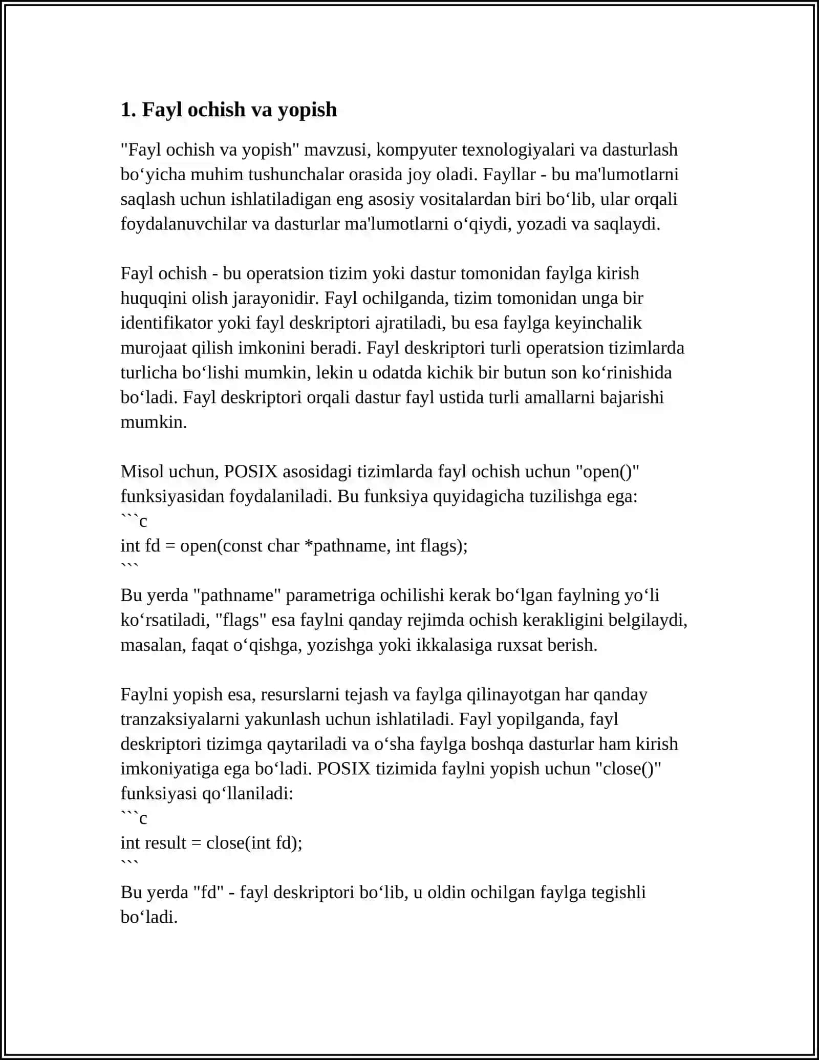 PAYTHONDA FAYILLAR BILAN ISHLASH 3