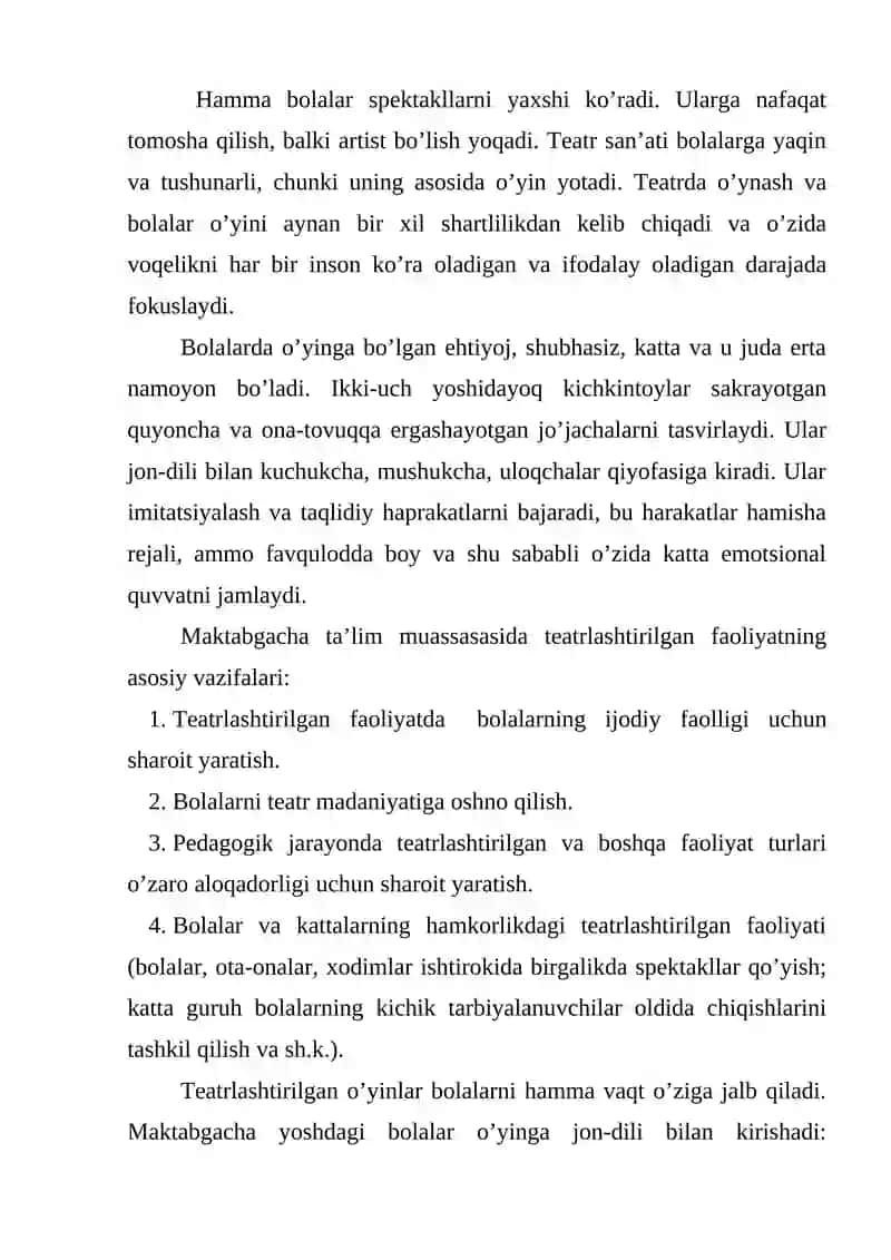Teatr - Saxnalashtirish Faoliyati 3