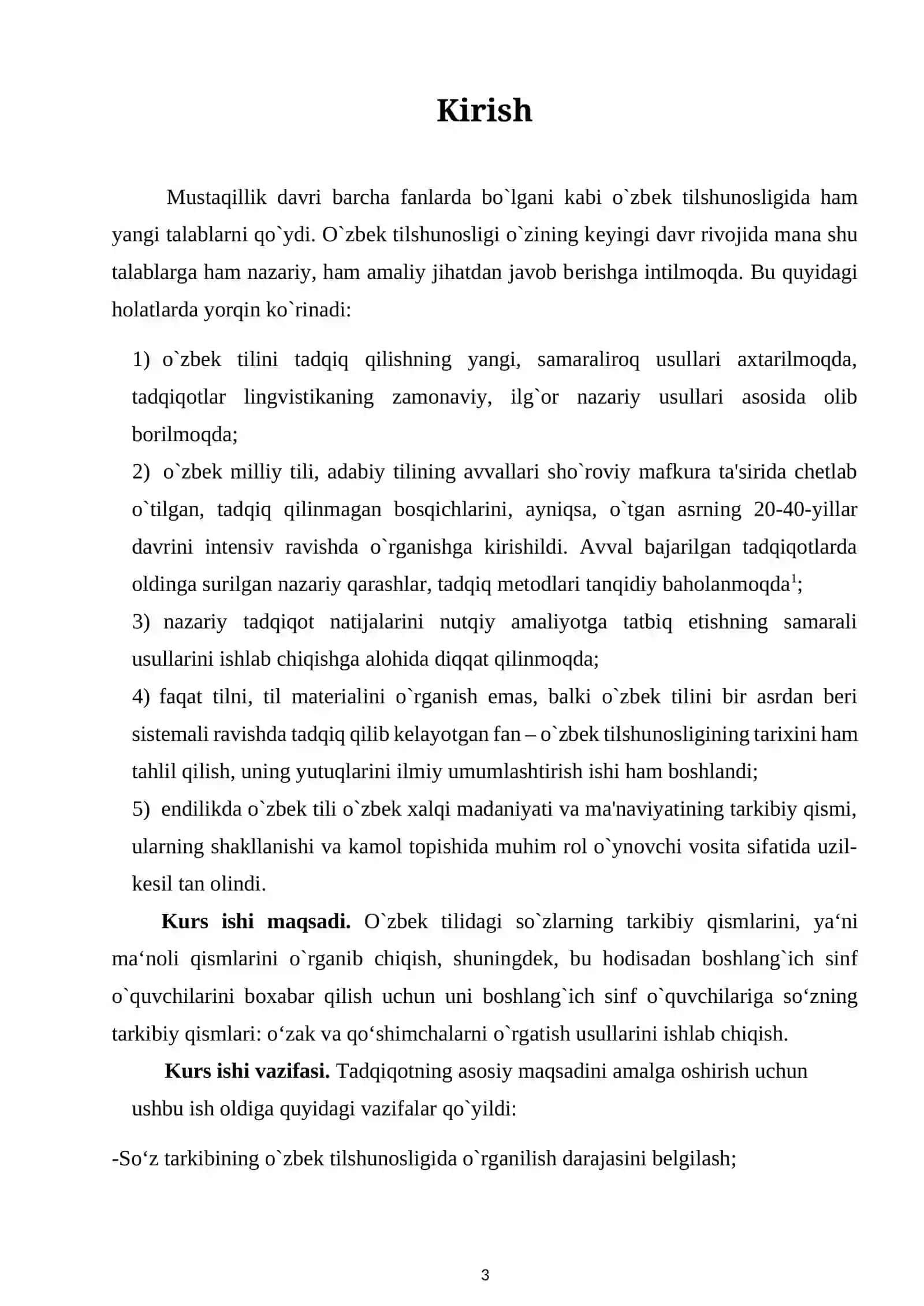 Ozbek tilshunosligida morfema va qo’shimcha munosabati masalasi 3