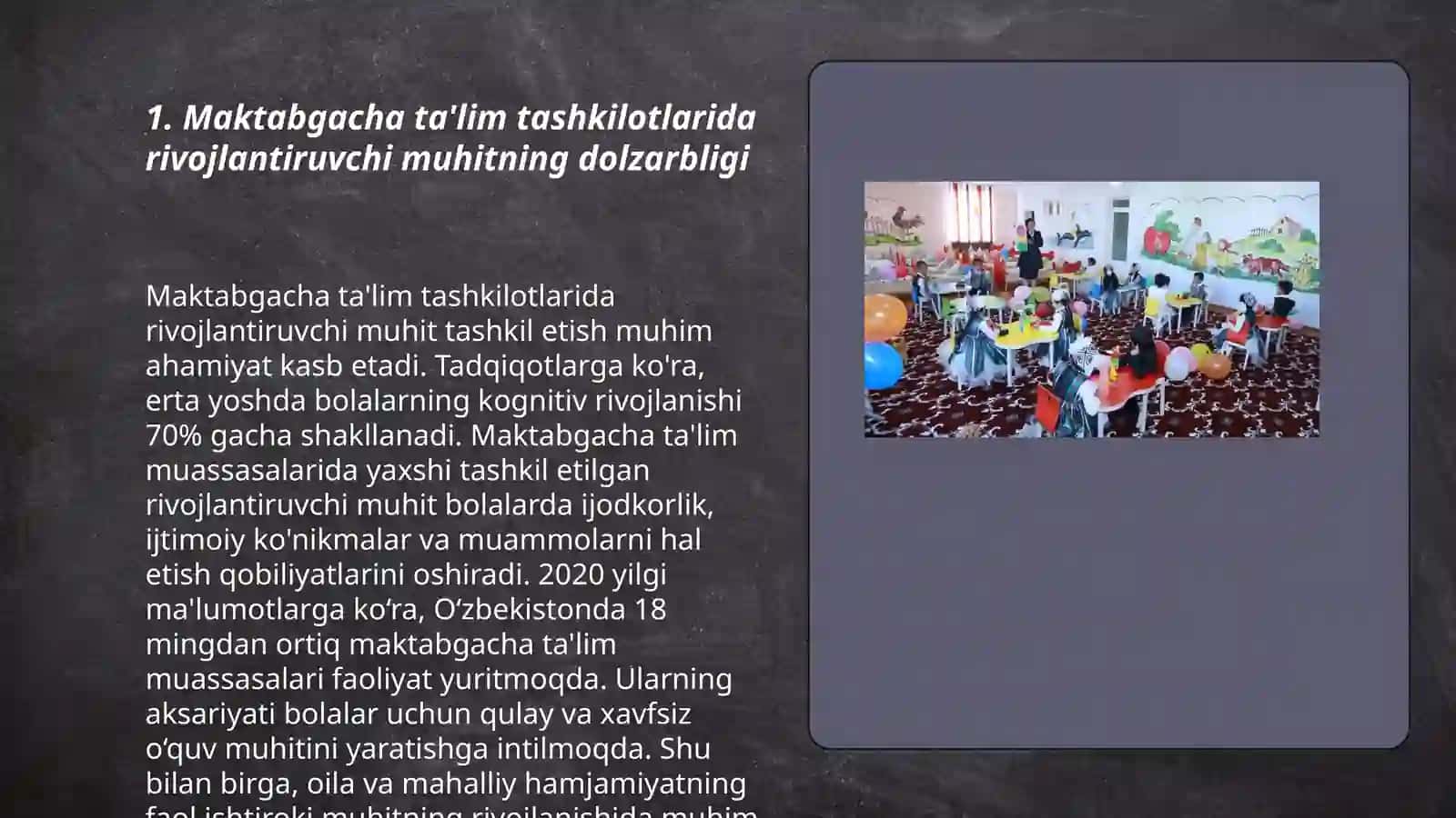 Maktabgacha ta’lim tashkilotlarida rivojlantiruvchi muhitni tashkil etish 3