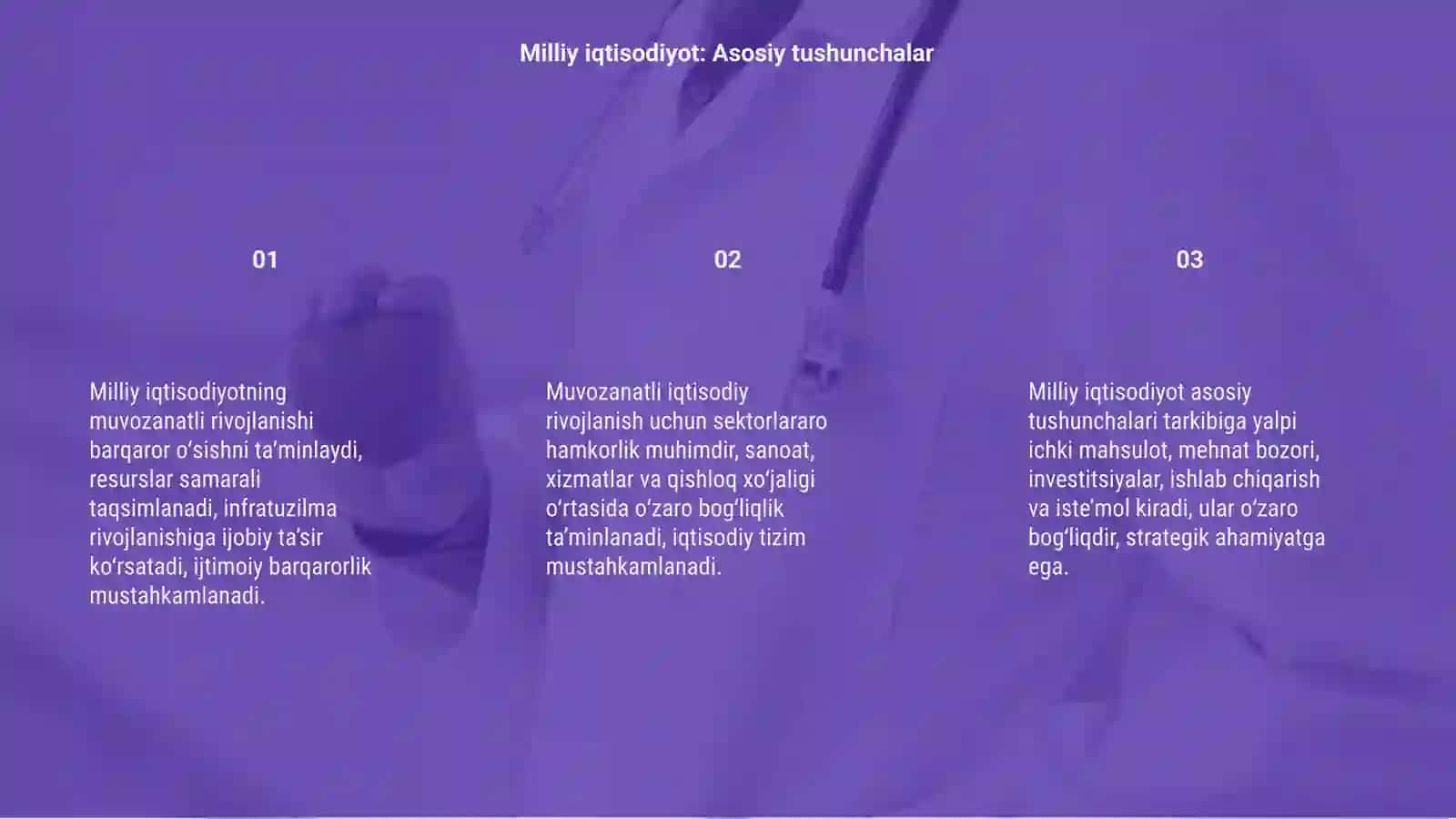 Milliy iqtisodiyotniing muvozanatli va mutanosibli rivojlanishi 3