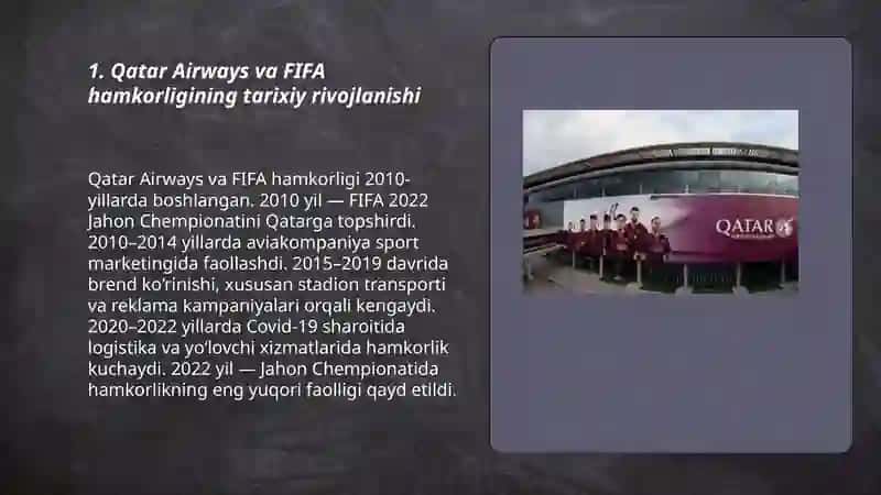 Qatar Airways va FIFA Hamkorligi: sport orqali marketing 3