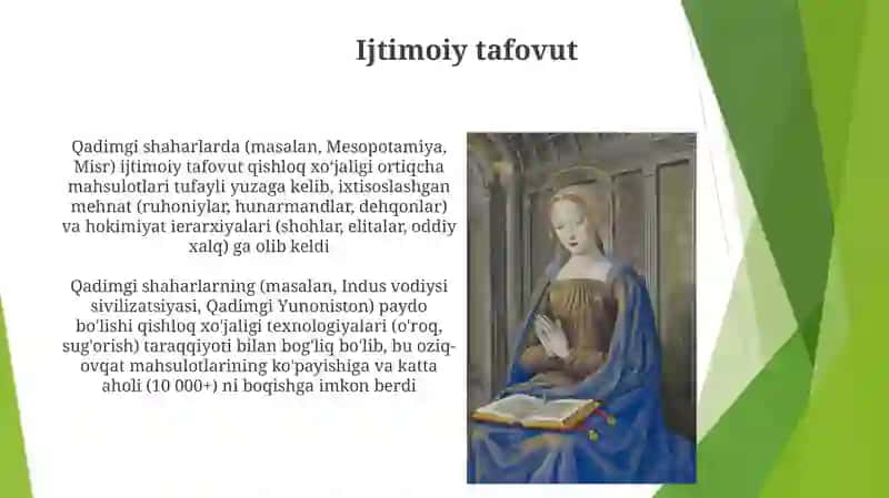 Qadimgi shaharlarning paydo boʻlishi shart-sharoitlari va omillari 3