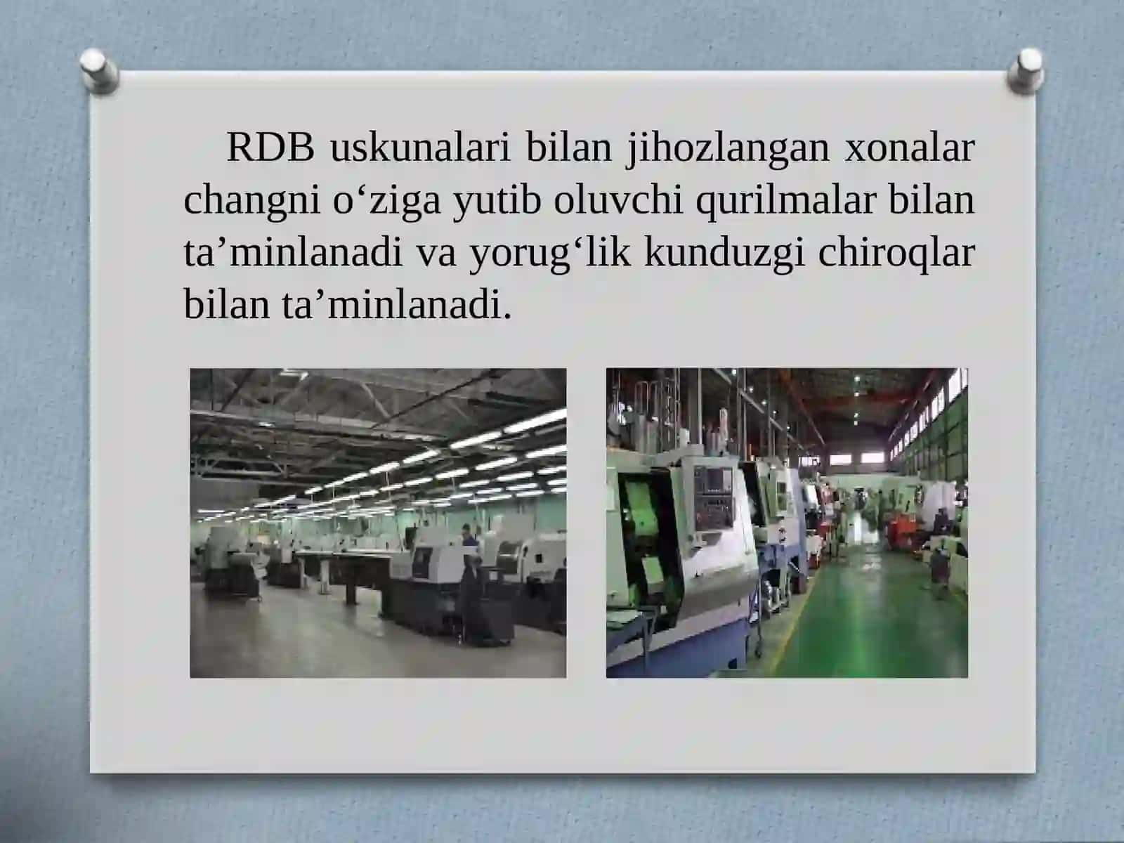 Raqamli dasturiy boshqaruv (RDB) dastgoh tizimlari bilan ishlaydigan asbob-uskunalarning xususiyatlari 3