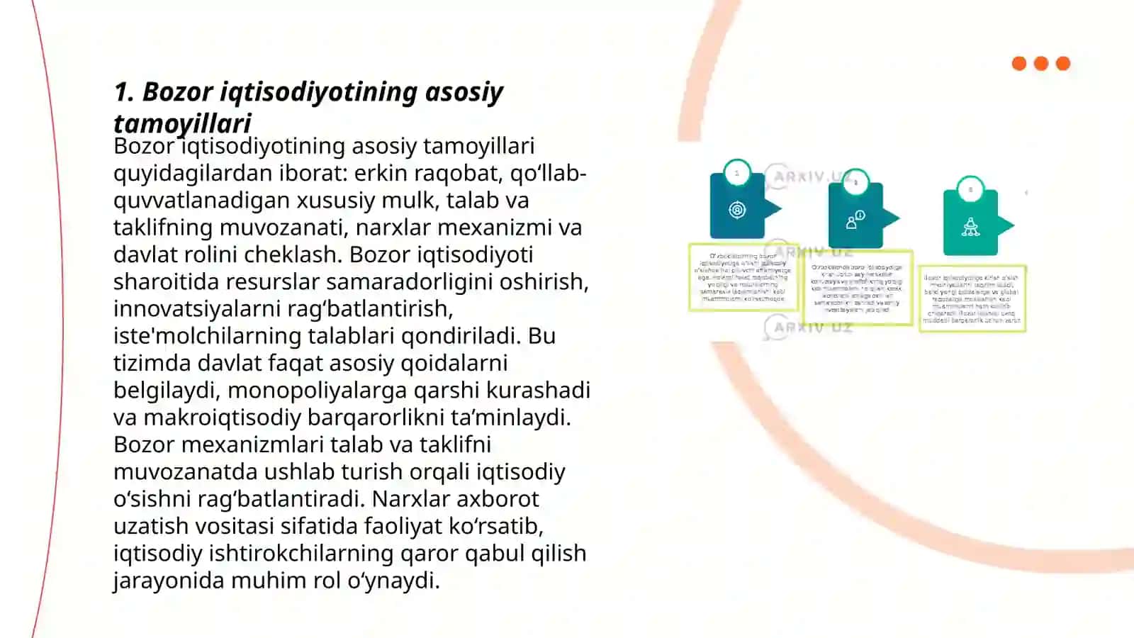 Bozor iqtisodiyotining asosiy tamoyillari 3