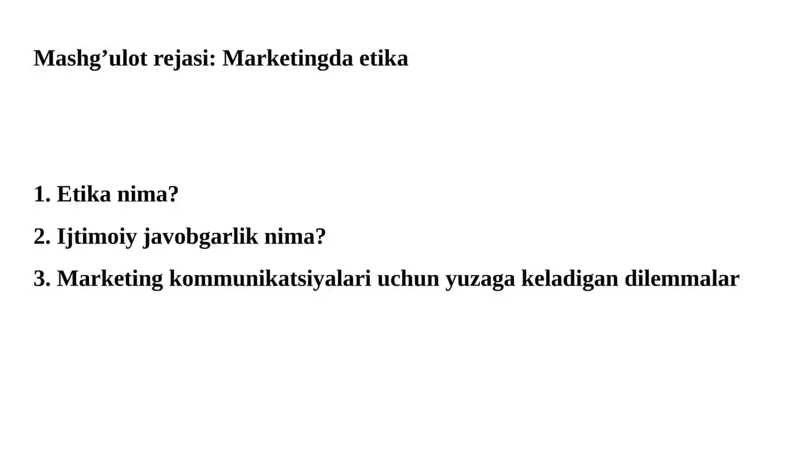 The principles of Marketing 3