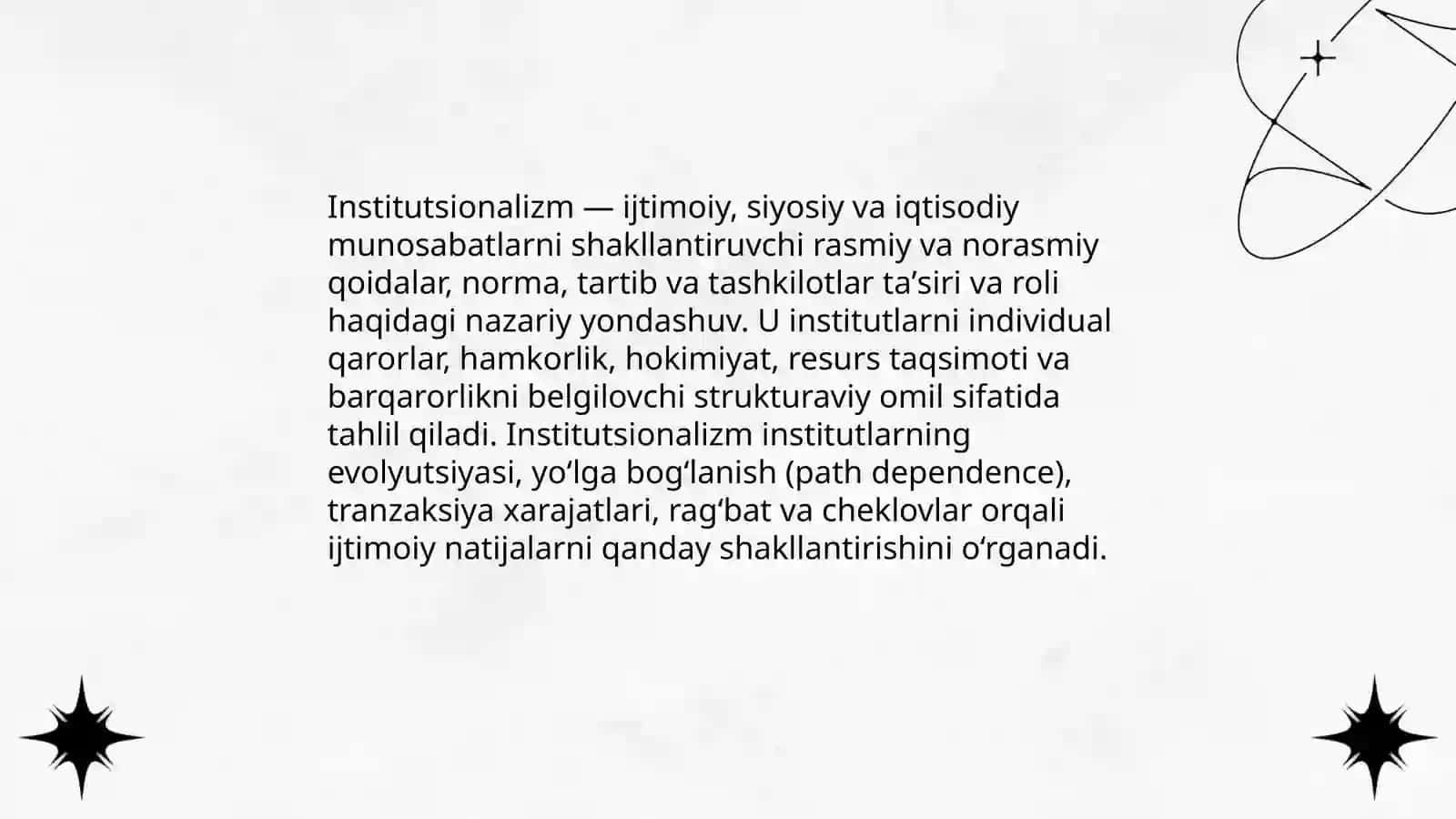 Institutsionalizm 3