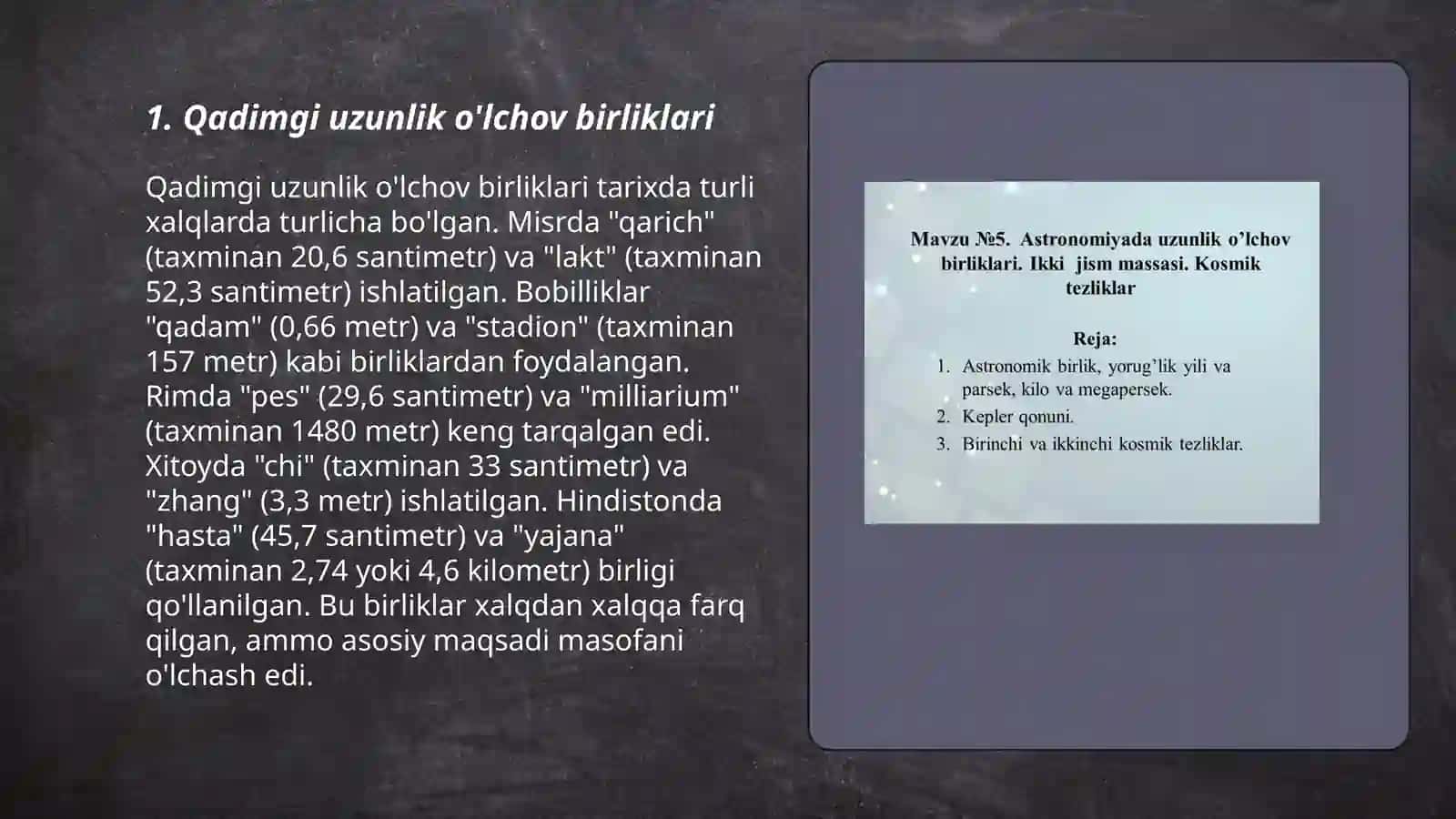 Qadimgi o'lchov birliklari haqida ma'lumot 3