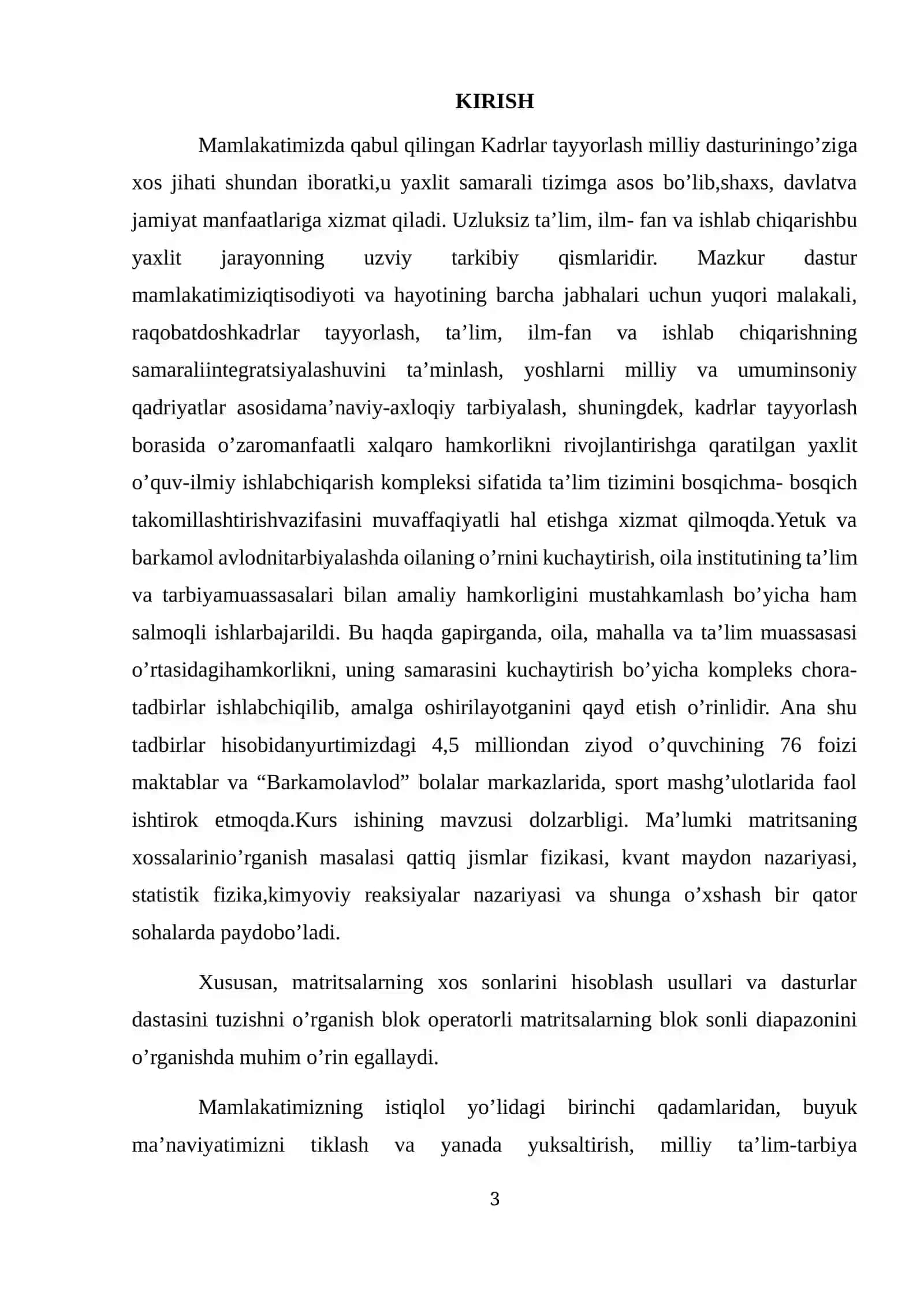 Kvadrat matritsaning determinanti 3