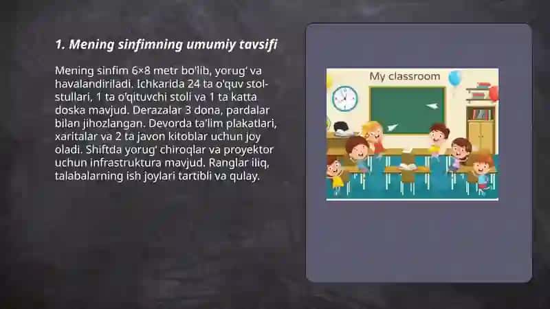 Mening sinfimning umumiy tavsifi 3