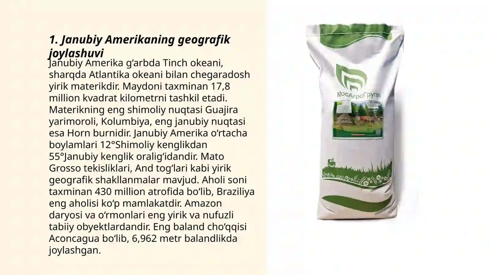 Janubiy Amerika tuproqlari qoplami 3