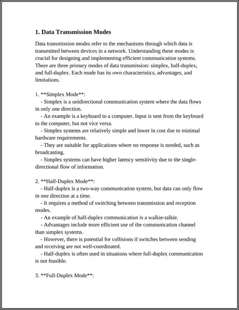 Data Communication Modes 3