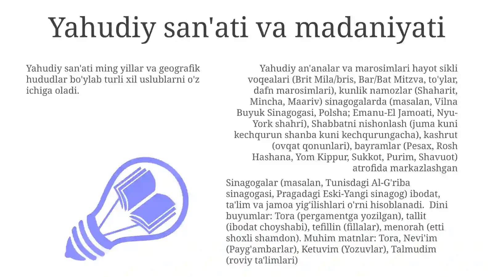 Yaxudiylik ta'limotlari va marosimlari 3