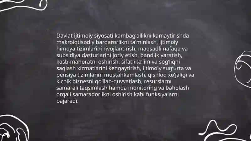 Davlatning ijtimoiy siyosatining ahamiyati 3