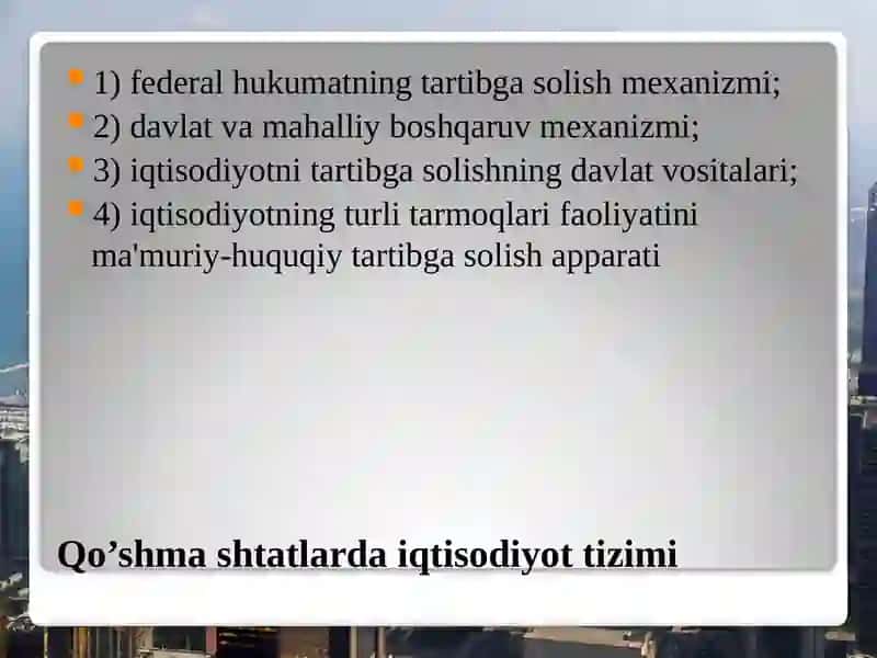 Iqtisodiyot tizimlari 3