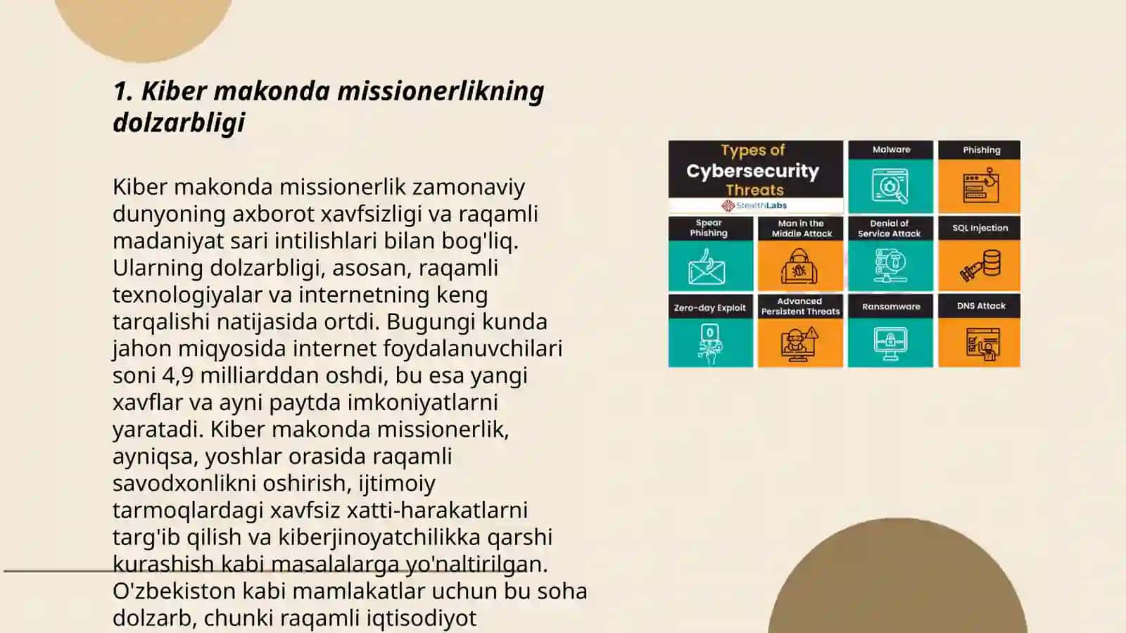Kiber makonda din Missionerlik va prozelitizimning ijtimoiy siyosiy xavfi 3