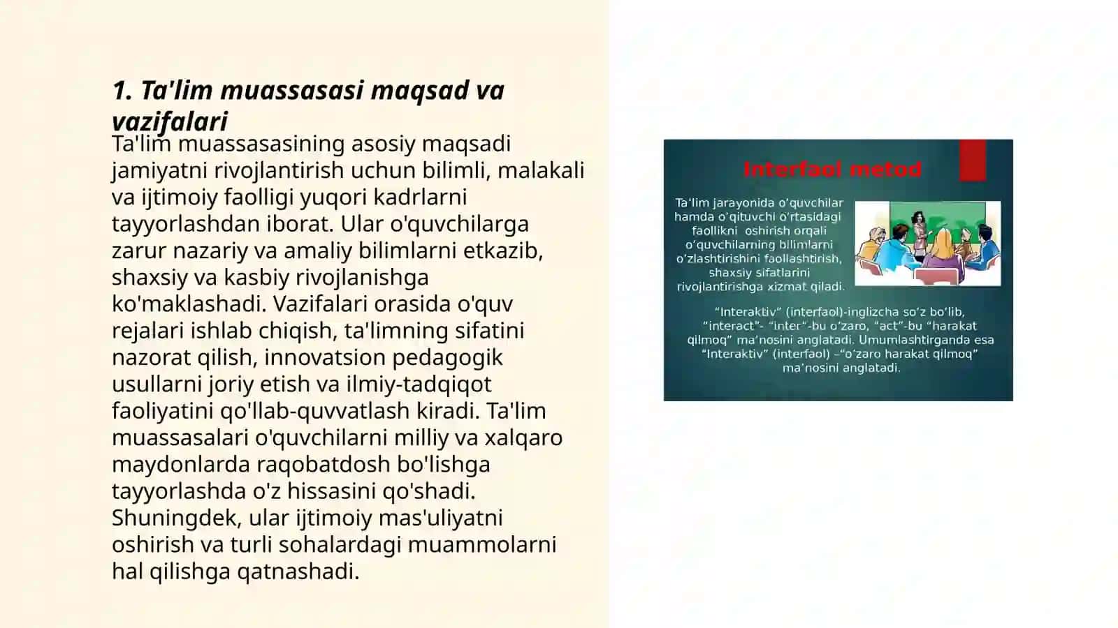 Ta'lim muassasasi maqsad va vazifalari 3