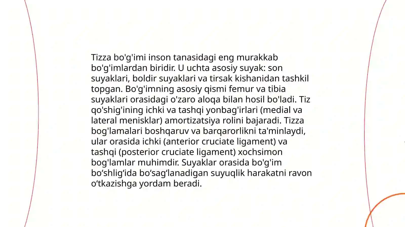 Tizza bo'g'imi 3