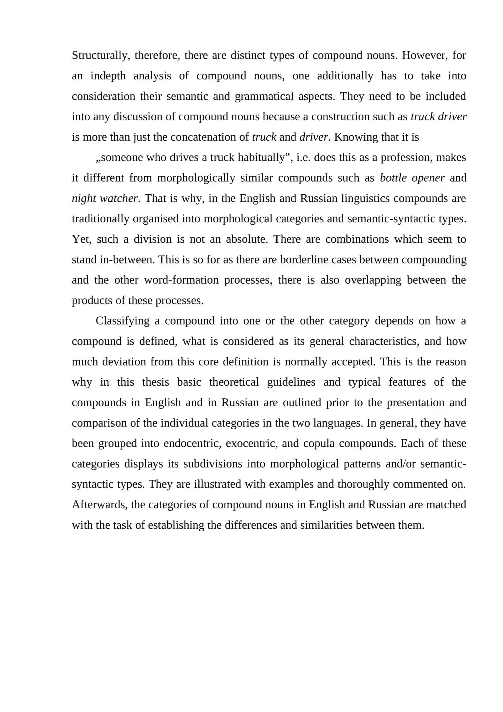 NOMINAL COMPOUND SENTENCES IN ENGLISH AND RUSSIAN 3