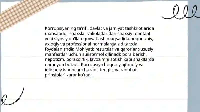 Korrupsiyaning mohiyati va uning oqibatlari 3
