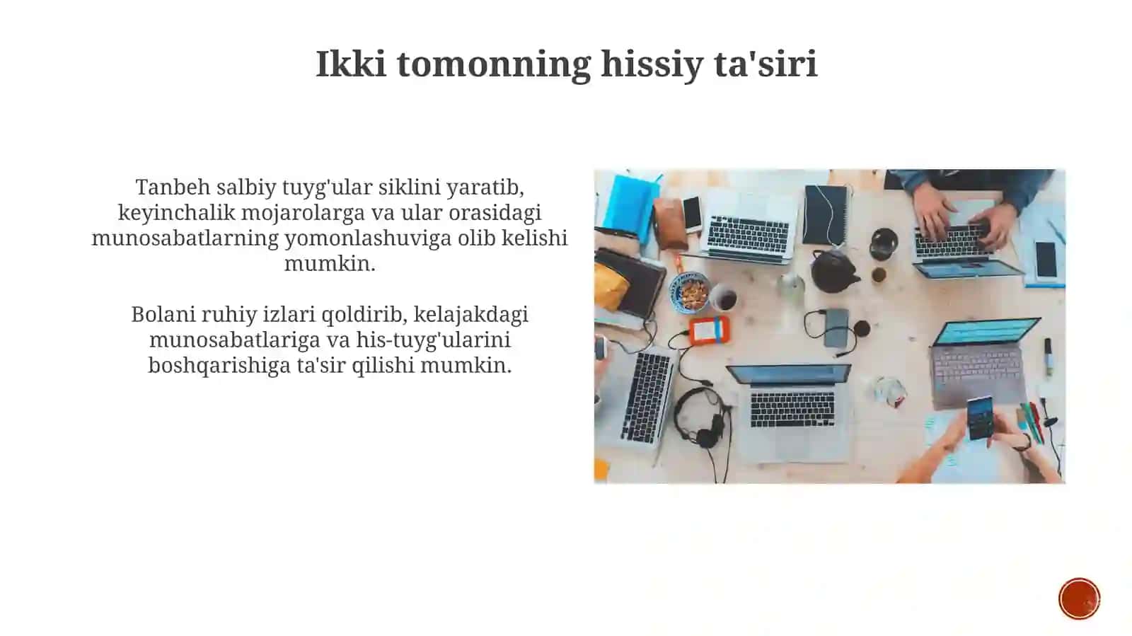 Ota nega farzandiga tanbeh beradi asaridan slayd 3