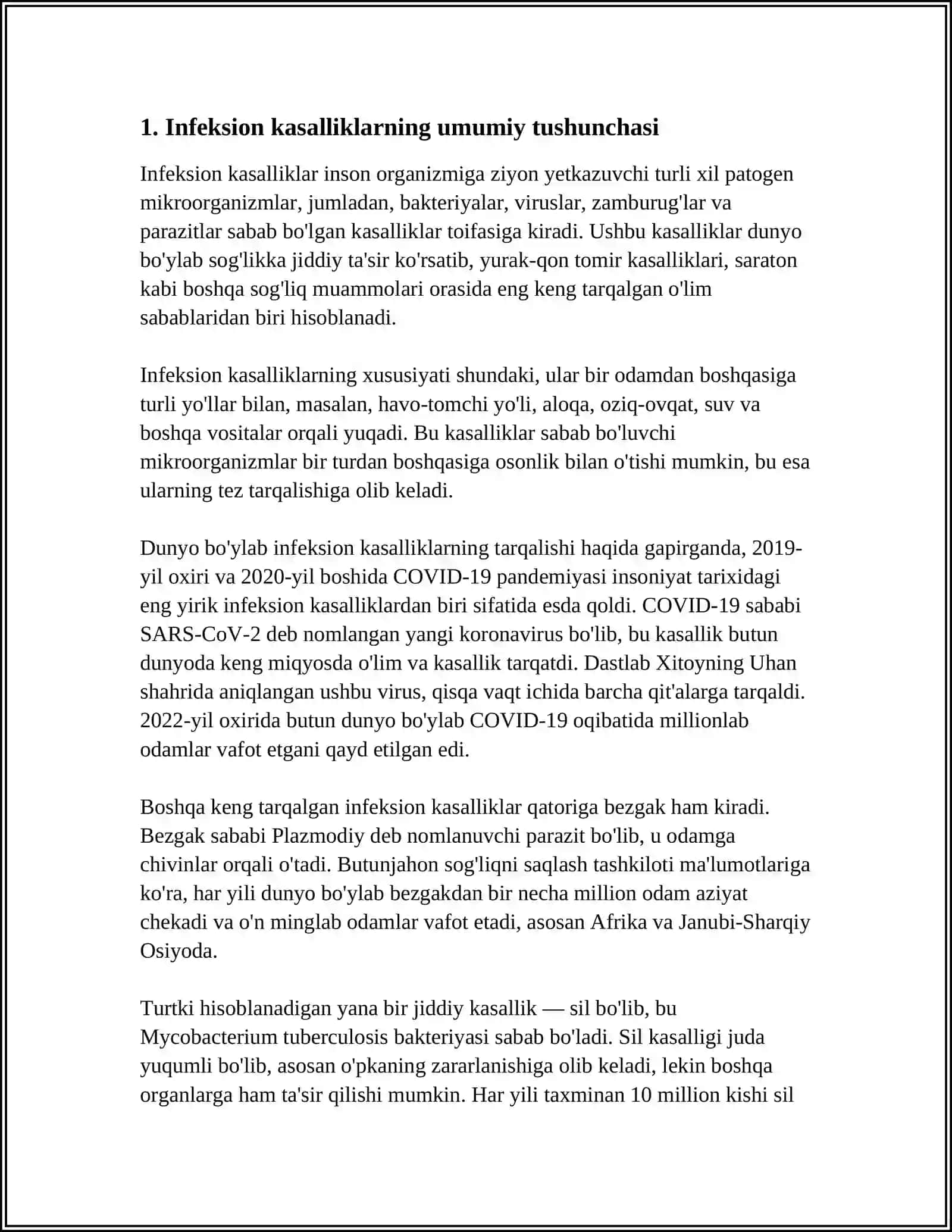 UMUMIY INFEKSION JARAYON HAQIDA TUSHUNCHA 3