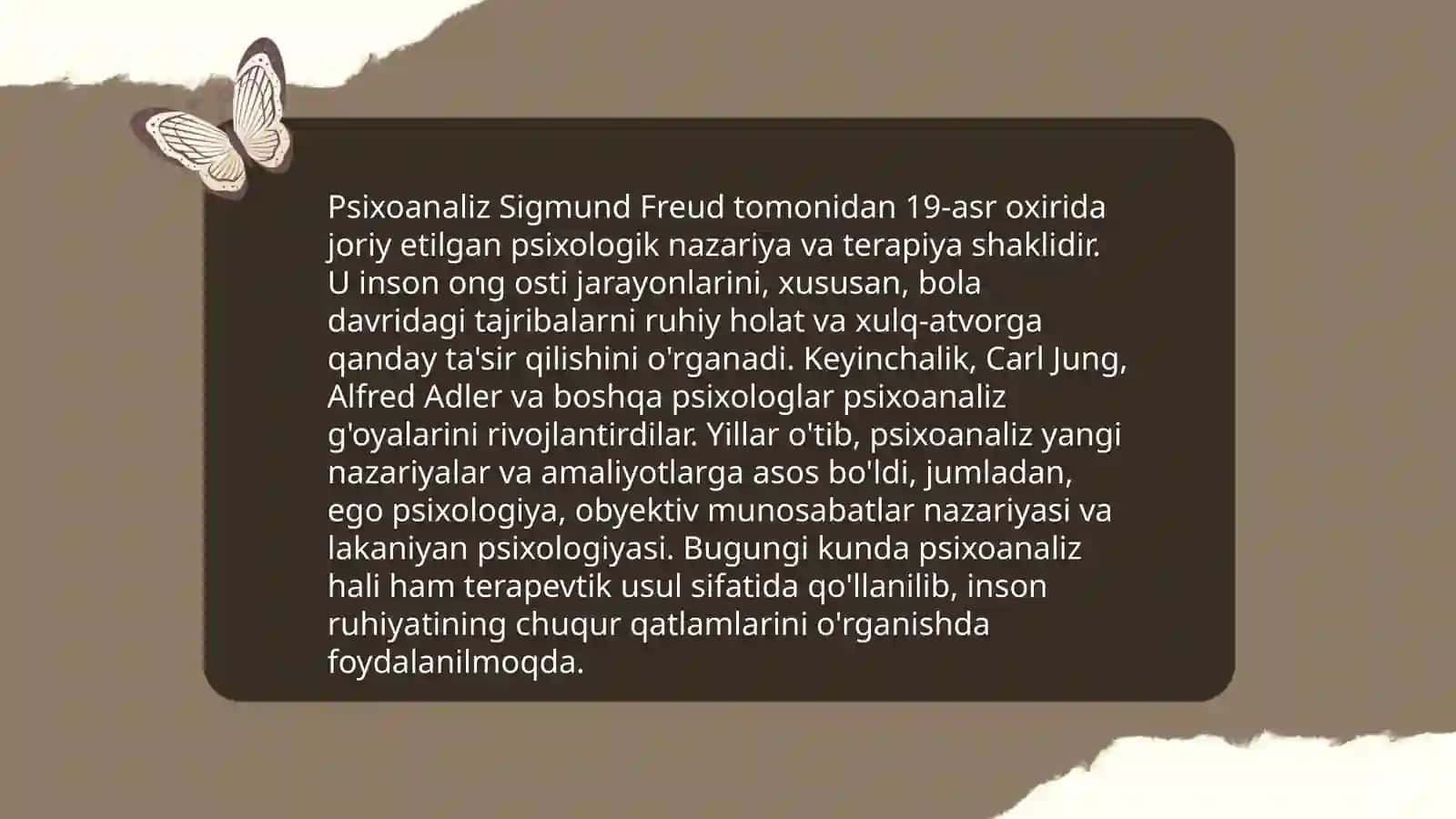 Psixoanaliz va uning rivojlanishi 3