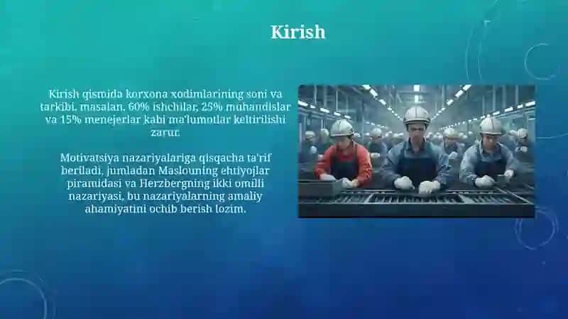 Sanoat korxonalari kadrlari va mehnat motivatsiyasi 3