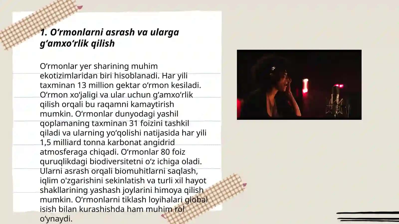 Oʻrmonlarni asrash va ularga gʻamxoʻrlik qilish 3