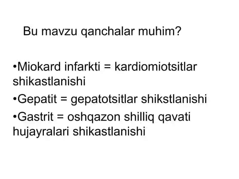 Hujayra Shikastlanishi 3