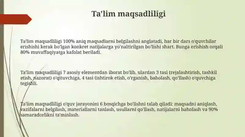 Ta'limning asosiy didaktik tamoyillari 3
