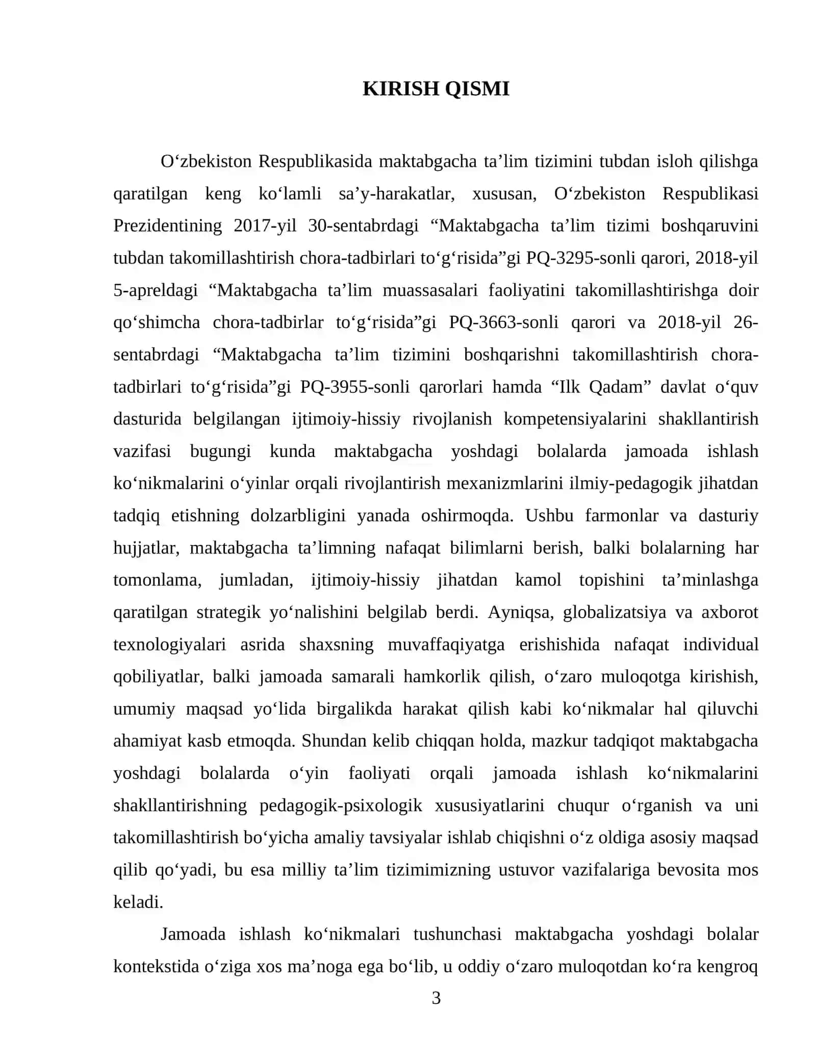 Maktabgacha yoshdagi bolalarda jamoada ishlash ko‘nikmalarini shakllantirishda o‘yinlarning roli 3