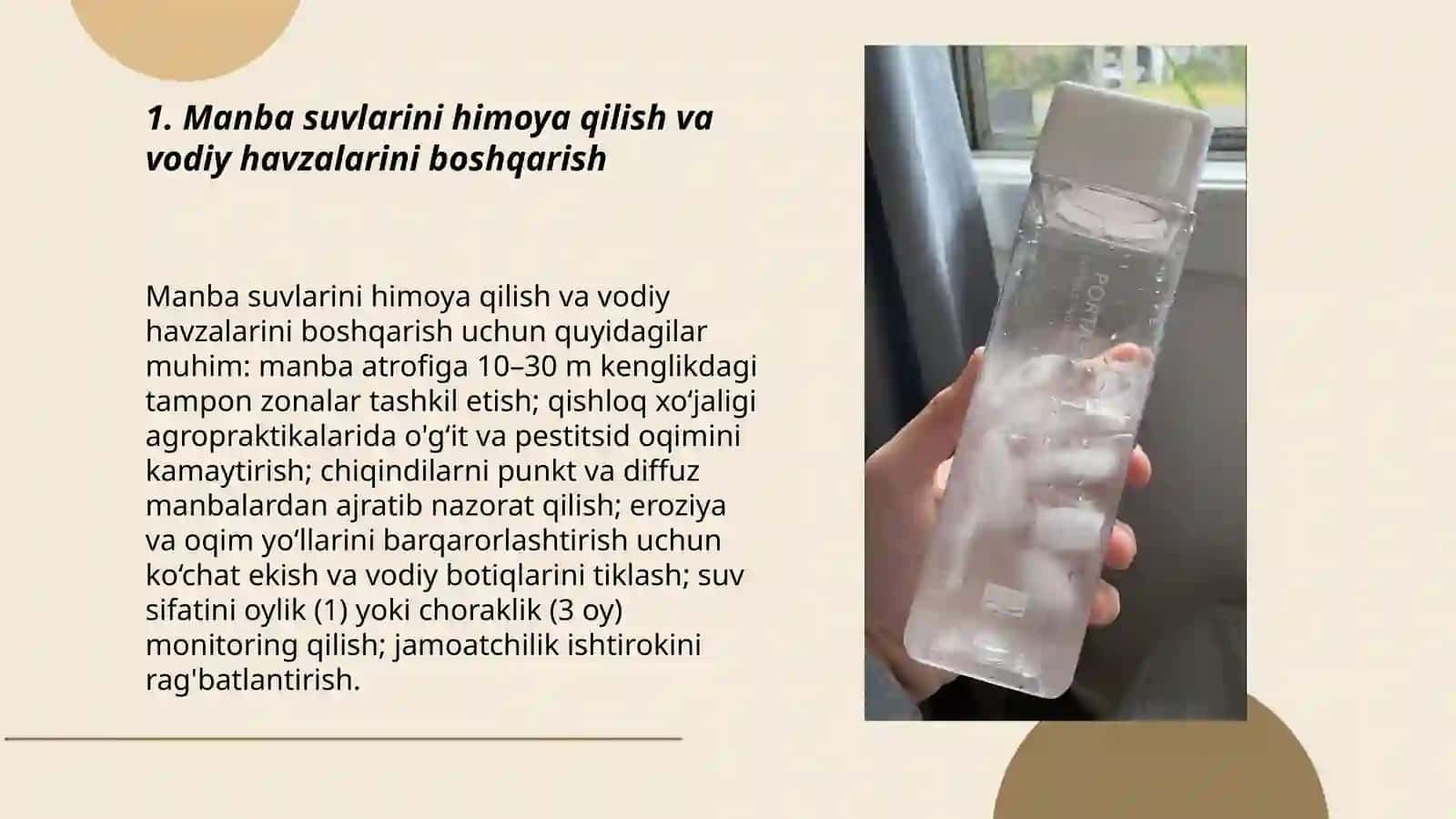 Ichimlik suvining sifatini yaxshilashdagi asosiy usullar 3
