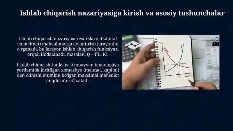 Ishlab chiqarish nazariyasi va xarajatlari minimallashtirish shartlari 3
