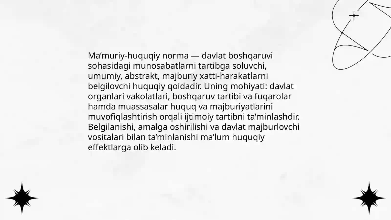 Ma’muriy-huquqiy normalar: tushunchasi va turlari 3