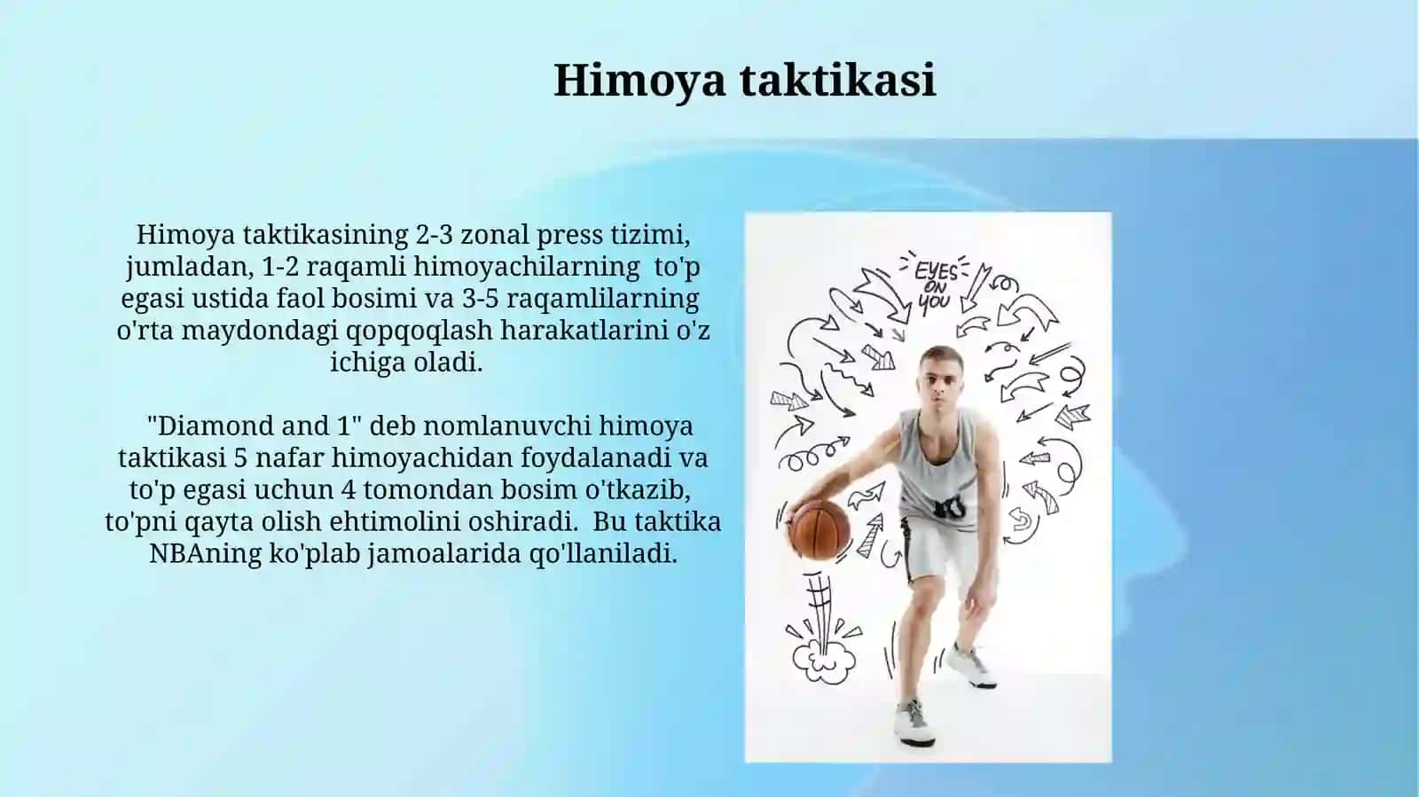 Basketbol oʻyin texnikasi va asoslari 3