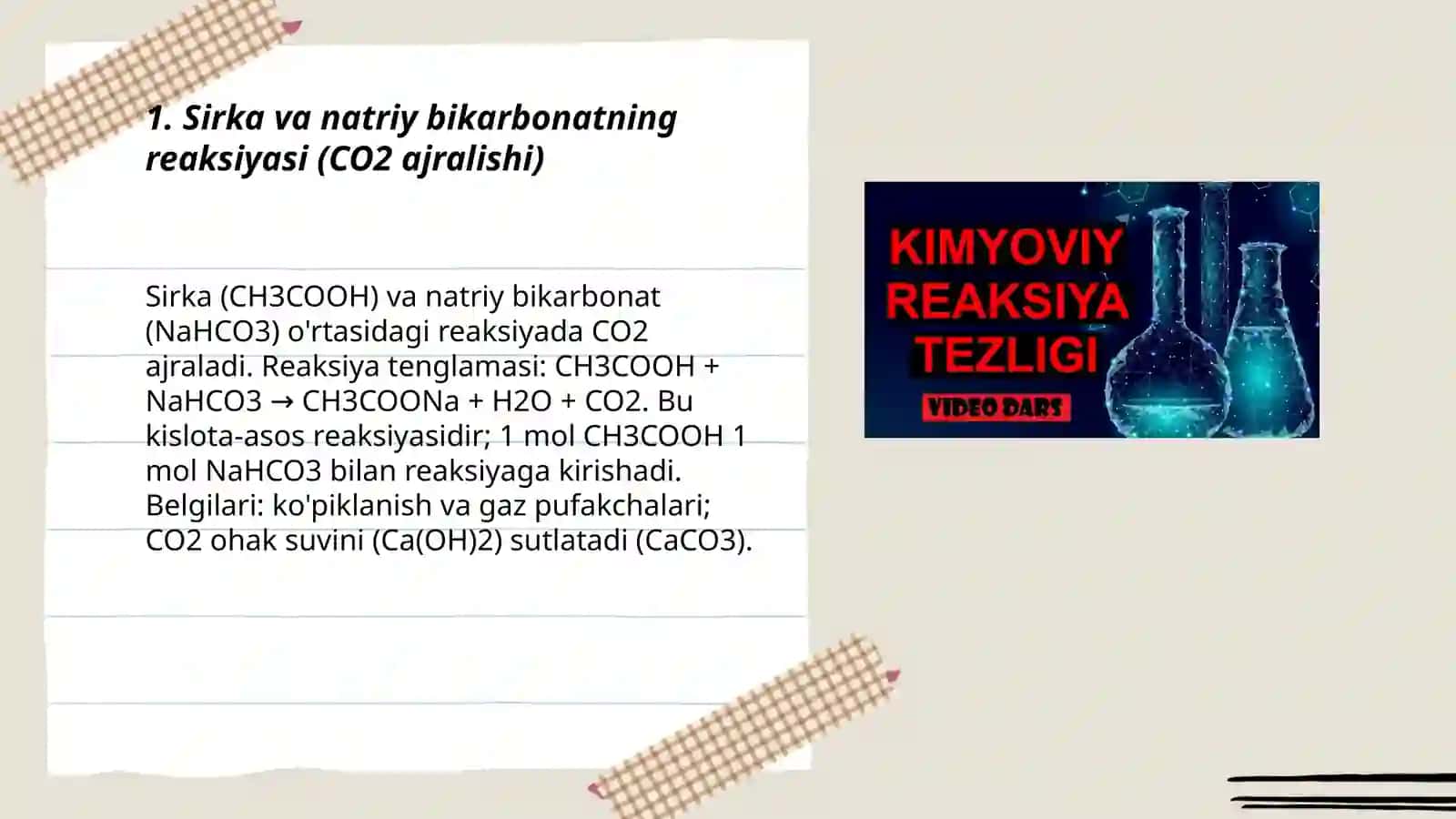 Uy sharoitidagi kimyoviy reaksiyalar 3
