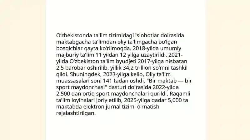 Yangi O'zbekistonda amalga oshirilayotgan ma'naviy o'zgarishlar 3