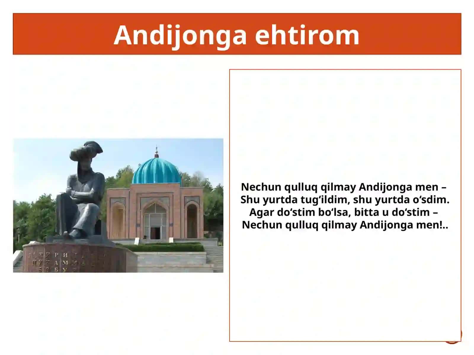 8-sinf Adabiyot dars ishlanma. Muhammad Yusuf hayoti va ijodi. She'rlari 3