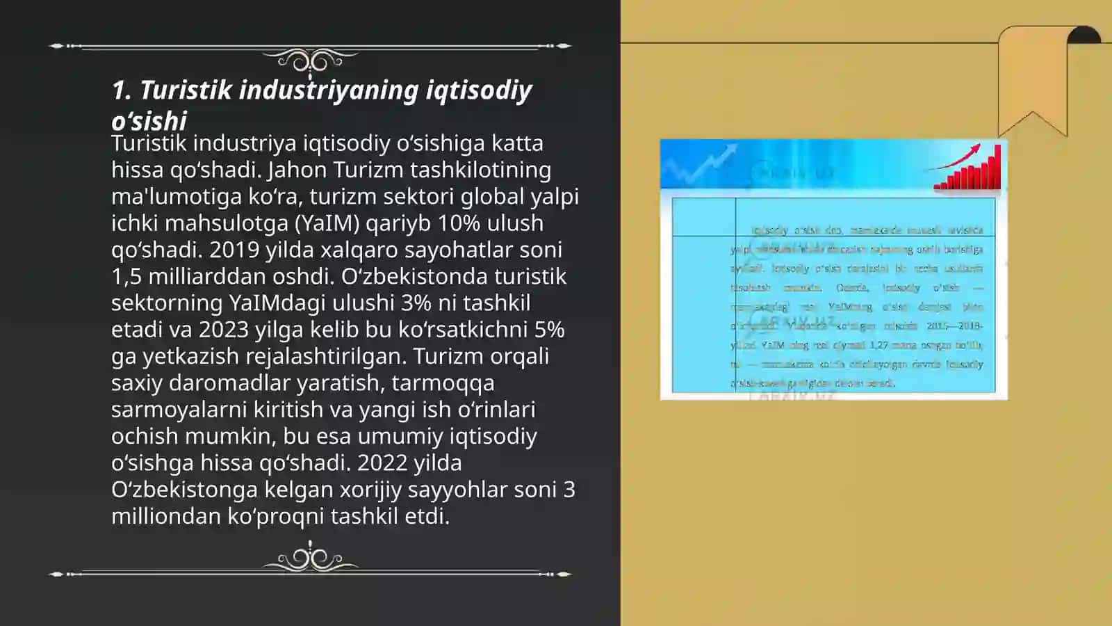 Turistik industiryaning iqtisodiy asoslari 3