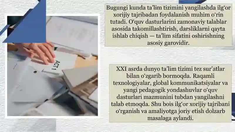Oʻquv dasturlari va darsliklar 3