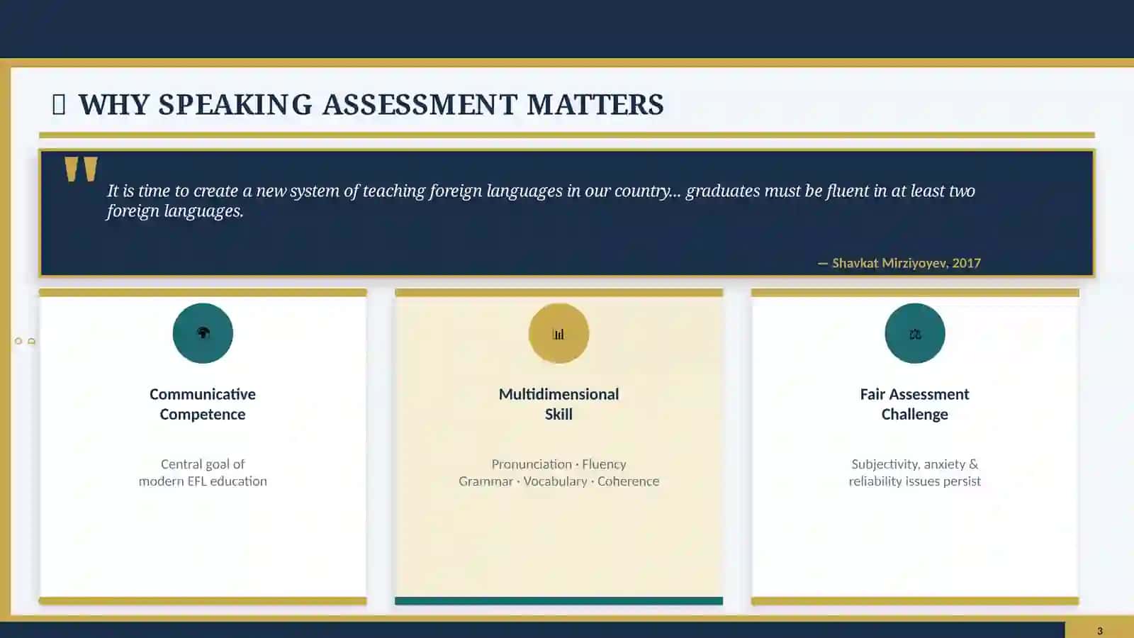 CHALLENGING IN ASSESSING SPEAKING SKILLS 3